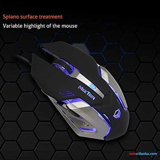 Meetion M915 Black Gaming Mouse (6M)